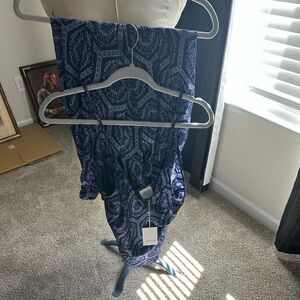 Misa Los Angeles Navy Paisley Two Piece set